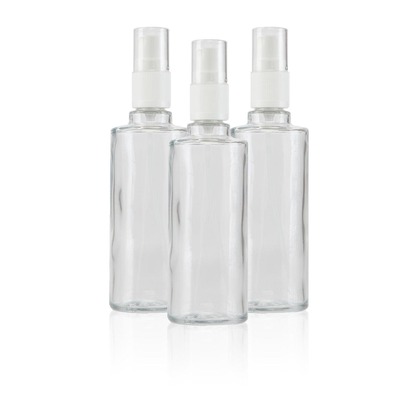 Glas-Sprühflasche 100 ml 3er Set - bever-naturversand