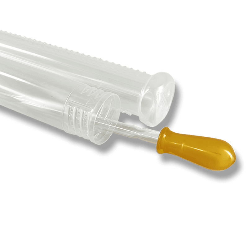 Pasteur Pipetten 150 mm inkl. Gummihütchen 3er Set in einer Hülse