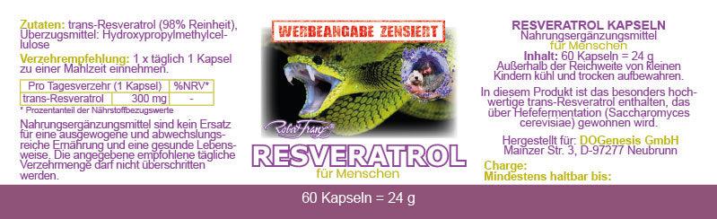Resveratrol 60 Kapseln von Robert Franz - bever-naturversand
