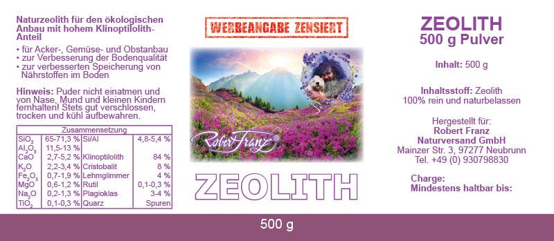 Zeolith 500 g von Robert Franz - bever-naturversand