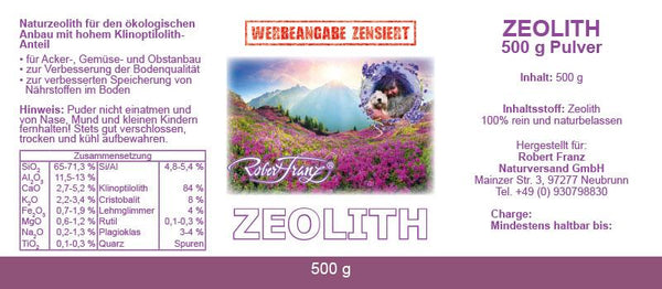Zeolith 500 g von Robert Franz