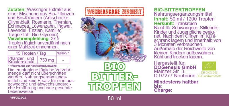 BIO Bittertropfen - Bitterstoff 50 ml von Robert Franz - bever-naturversand