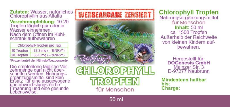 Chlorophyll Tropfen – 50 ml von Robert Franz - bever-naturversand